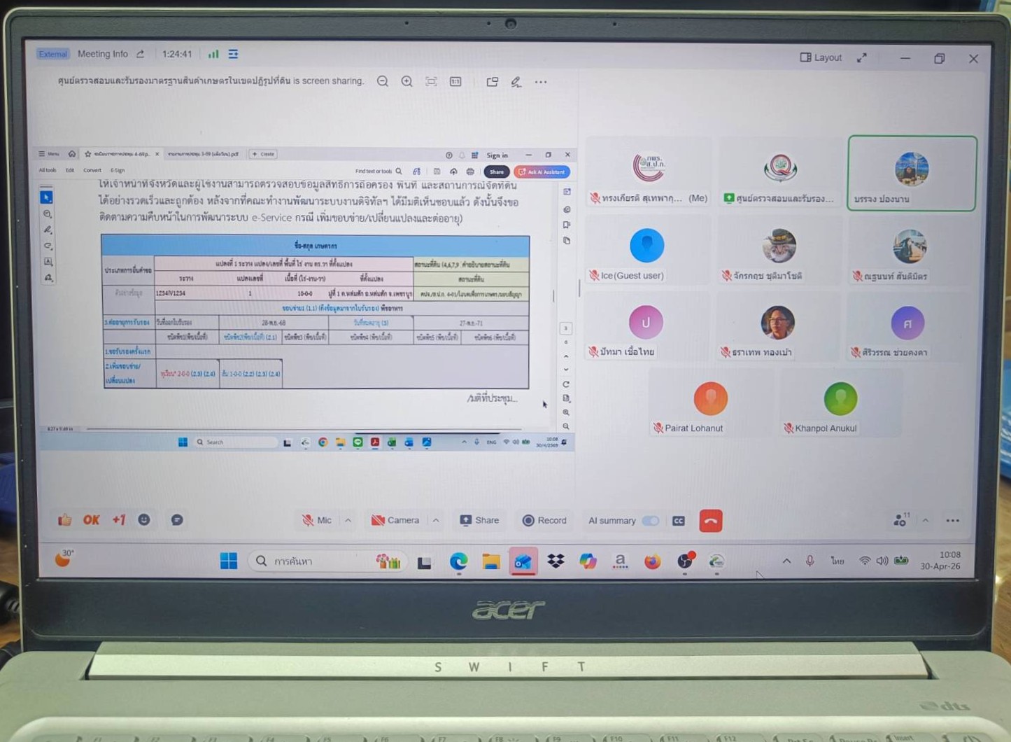 title - ร่วมประชุมคณะทำงานพัฒนาระบบงานดิจิทัลกระบวนงานด้านการตรวจสอบและรับรองมาตรฐานสินค้าเกษตรในเขตปฏิรูปที่ดิน ครั้งที่ 4/2569 การประชุมผ่านสื่ออิเล็กทรอนิกส์ (ผ่านระบบออนไลน์ GDCC Space Plus)